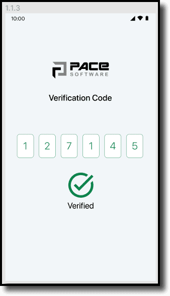 Verification Code Screen